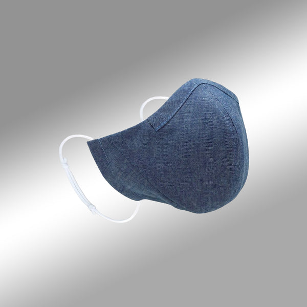 Reusable hand-crafted face mask BLUE