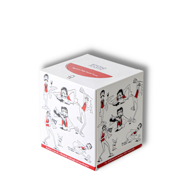 Bamboo Pulp Facial Tissue - 3 Ply - 56 Sheets