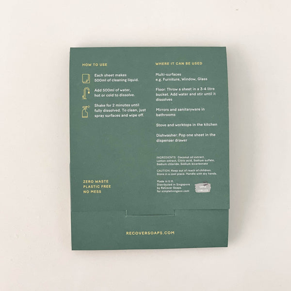 Multi purpose cleaner sheet