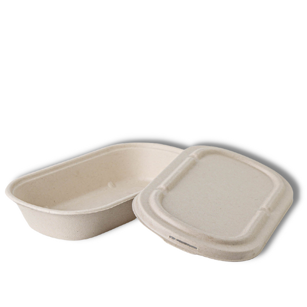 Bagasse Food Box + Lid  - 850ML & 1000ML