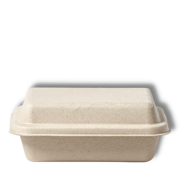 Bagasse Salad Tray + Lid - 1000ML