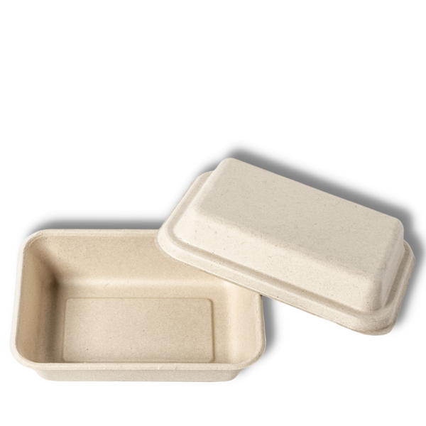 Bagasse Salad Tray + Lid - 1000ML
