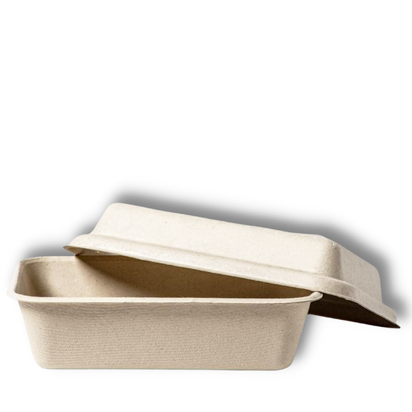 Bagasse Salad Tray + Lid - 1000ML