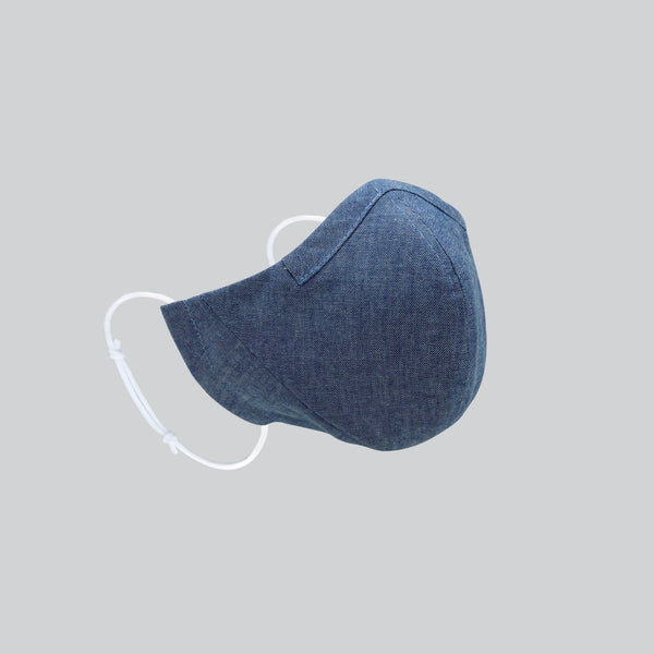 Reusable hand-crafted face mask BLUE