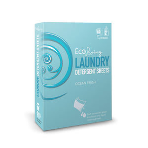 Eco Living Laundry Detergent Strips - Ocean Fresh (60 Load)