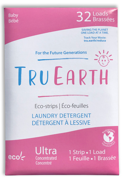 Tru Earth Eco-strips Laundry Detergent (Baby) - 32 Loads