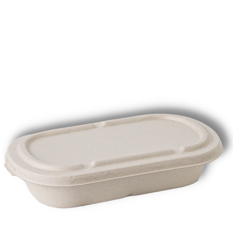蔗渣食品盒和盒蓋可生物降解和可堆肥
 233 x133x47